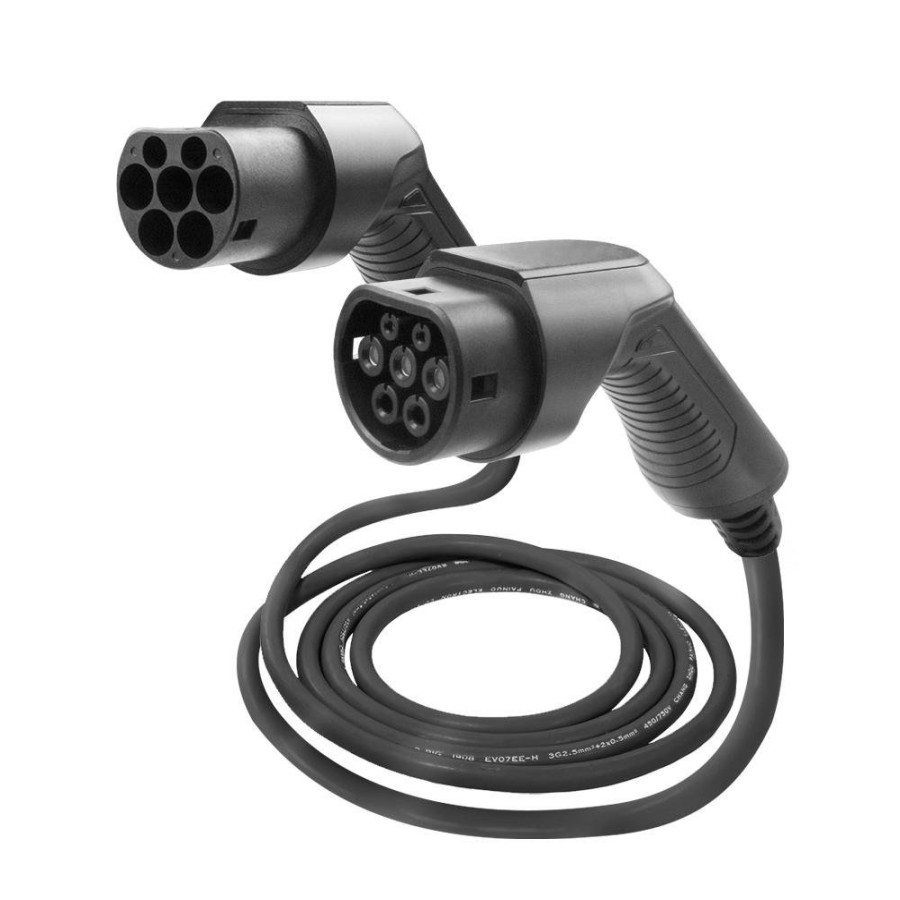 Energia Renovable Y Movilidad JBM | Cable De Carga Para Coche Electrico, 22Kw, 32 A, Tipo 2 A Tipo 2 (Trifasico)