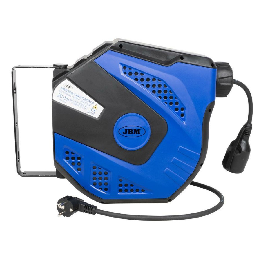 Herramientas Electricas JBM | Carrete De Cable Electrico 21M - Azul